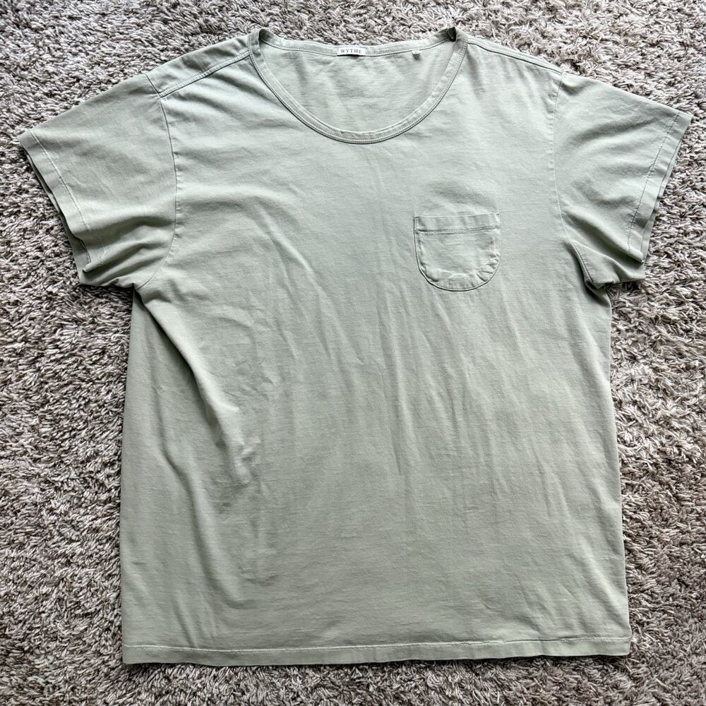 WYTHE New York Tubular Pocket Tee T-Shirt Cotton Sage Green Men’s Size XXL